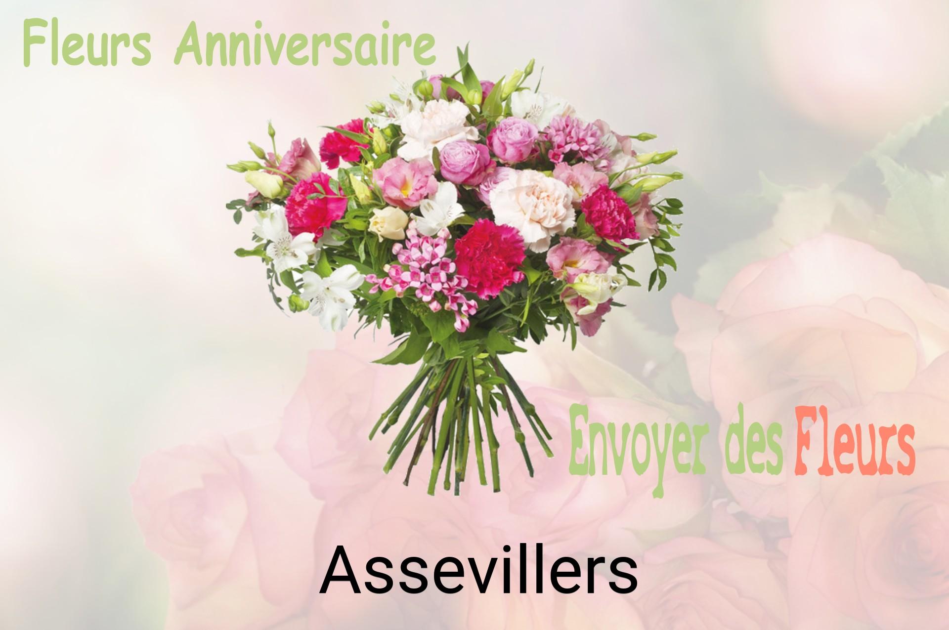 Bouquet de fleurs d’anniversaire livré à Assevillers